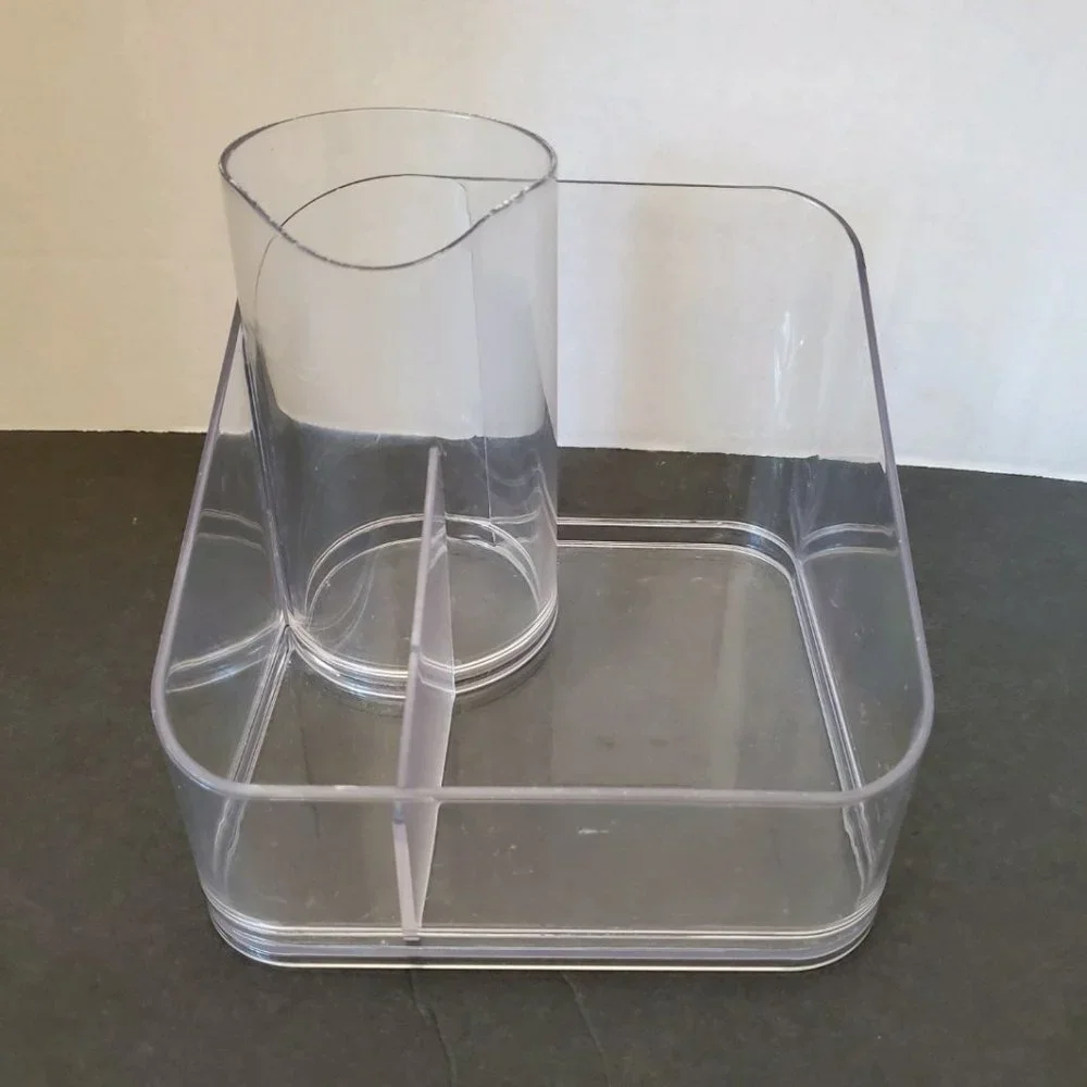 Bathroom Organizer or Desk Organizer- Clear Plastic